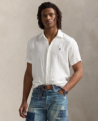 Polo Ralph Lauren Men's Short-Sleeve Linen Button-Up