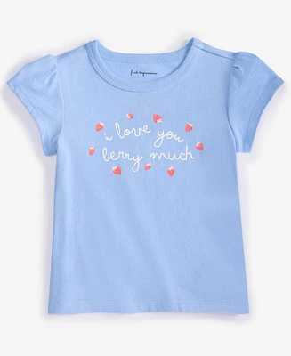 First Impressions Baby Girls I Love You Berry Much Graphic T-Shirt, Exclusively at Macy's