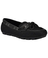 Guess Women's Lavonta Rhinestone Lace Tailored Boat Shoes