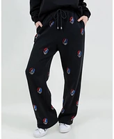 Meghan Fabulous Women's Grateful Dead Dancing Bears Sequin Lounge Pant