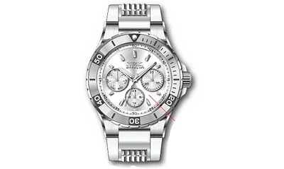 Invicta Women's 37315 Aviator Quartz Chronograph Silver Dial Watch