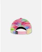 Deux par Deux Baby Girls Printed Cap Multicolored