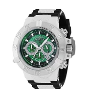 Invicta Men's 38996 Subaqua Quartz Chronograph Silver, Green Dial Watch