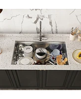 Casainc Undermount Kitchen Sink with Accessories