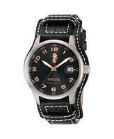 Invicta Men's 12975 I-Force Quartz 3 Hand Black Dial Watch