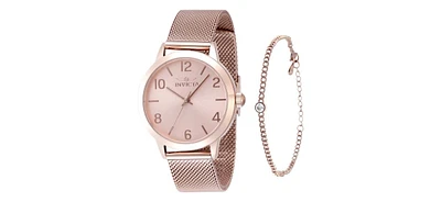 Invicta Women's 48331 Wildflower Quartz 3 Hand Rose Gold Dial Watch