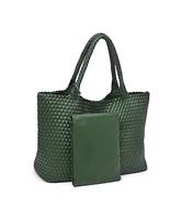 Moda Luxe Solana Large Woven Tote Bag