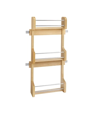 Rev-a-Shelf 15" Kitchen Cabinet Door Mounted 3-Shelf Storage Spice Rack, 4SR-15