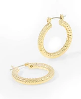 Robert Lee Morris Soho Textured Hoop Earrings