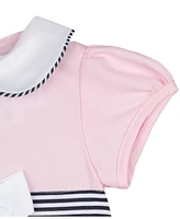 Rare Editions Baby Girl Sailor Dress with Matching Hat, 2-Piece Set