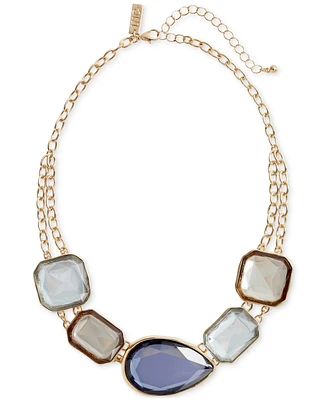 I.n.c. International Concepts Gold-Tone Color Stone Statement Necklace, 16" + 3" extender, Exclusively at Macy's