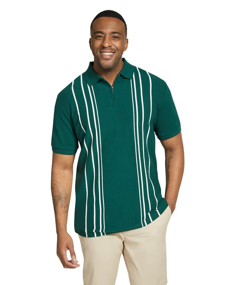 Johnny Bigg Big & Tall Oskar Vertical Stripe Polo