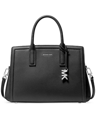 Michael Kors Laila Medium Leather Crossbody Satchel