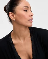 I.n.c. International Concepts Women's Lace-Trim Knit Wrap Robe, Exclusively at Macy's