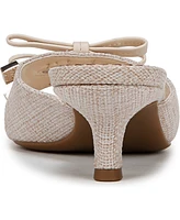 Sam and Libby Women's Odina Bow Kitten Heel Dress Sandals