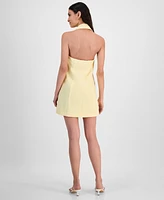 Bar Iii Women's Halter Blazer Mini Dress, Exclusively at Macy's