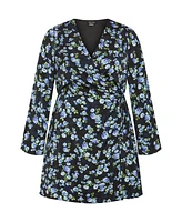 Plus Lenna Print Dress