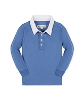 Hope & Henry Boys' Organic Long Sleeve Rugby Shirt, Kids