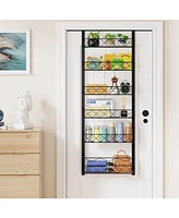 gaomon 6-Tier Over The Door Pantry Organizer, Adjustable Metal Kitchen Pantry Organizers, Hanging Over The Door Spice Rack