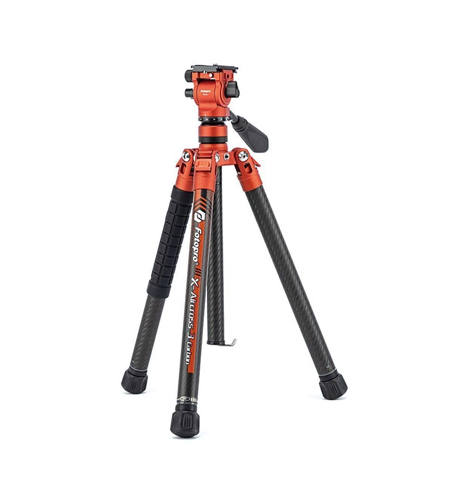 FotoPro X-Aircross 3 Lite Video Tripod (Orange)