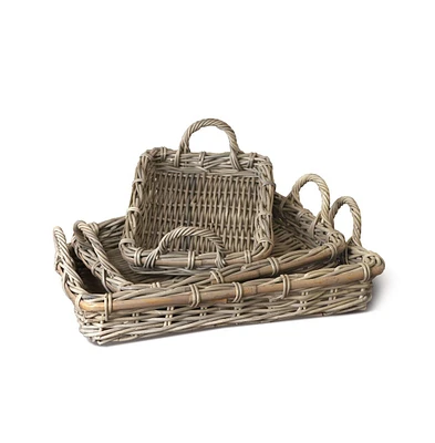 Normandy Rectangular Serving Trays, Set Of 3