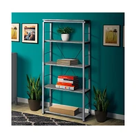 Slickblue Industrial Bookshelf – Stylish and Durable Storage for Living Room, Office, or Home Library