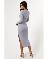 Petal and Pup Women's Laney Long Sleeve Midi Dress