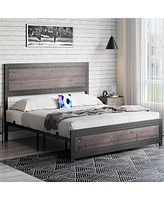 gaomon Full Size Bed Frame with Headboard