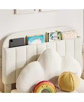 gaomon Twin Size Bed Frames with Storage Headboard