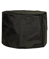 Sunnydaze Decor 22.5-Inch Round Fire Pit Cover - Cylinder Shape - 420D Oxford Cloth - For Smokeless/Non-Smokeless Fire Pits - Black