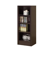 Slickblue Narrow Wooden Bookcase – Space-Saving and Stylish Storage for Books and Decor