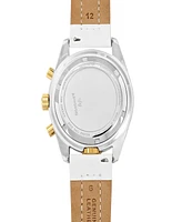 Abingdon Co. Women's Jordan Chronograph Multifunctional Champagne Leather Strap Watch, 40mm