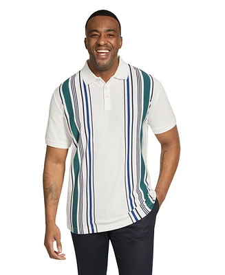 Johnny Bigg Big & Tall Henry Vertical Stripe Polo