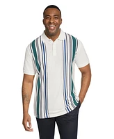 Johnny Bigg Big & Tall Henry Vertical Stripe Polo