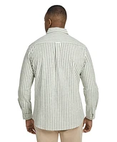 Johnny Bigg Big & Tall Holiday Stripe Linen Shirt