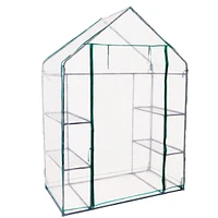 Deluxe Portable Walk-In Greenhouse with 4 Shelves