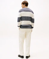 Tommy Hilfiger Men's Two-Tone Stripe Crewneck Sweater