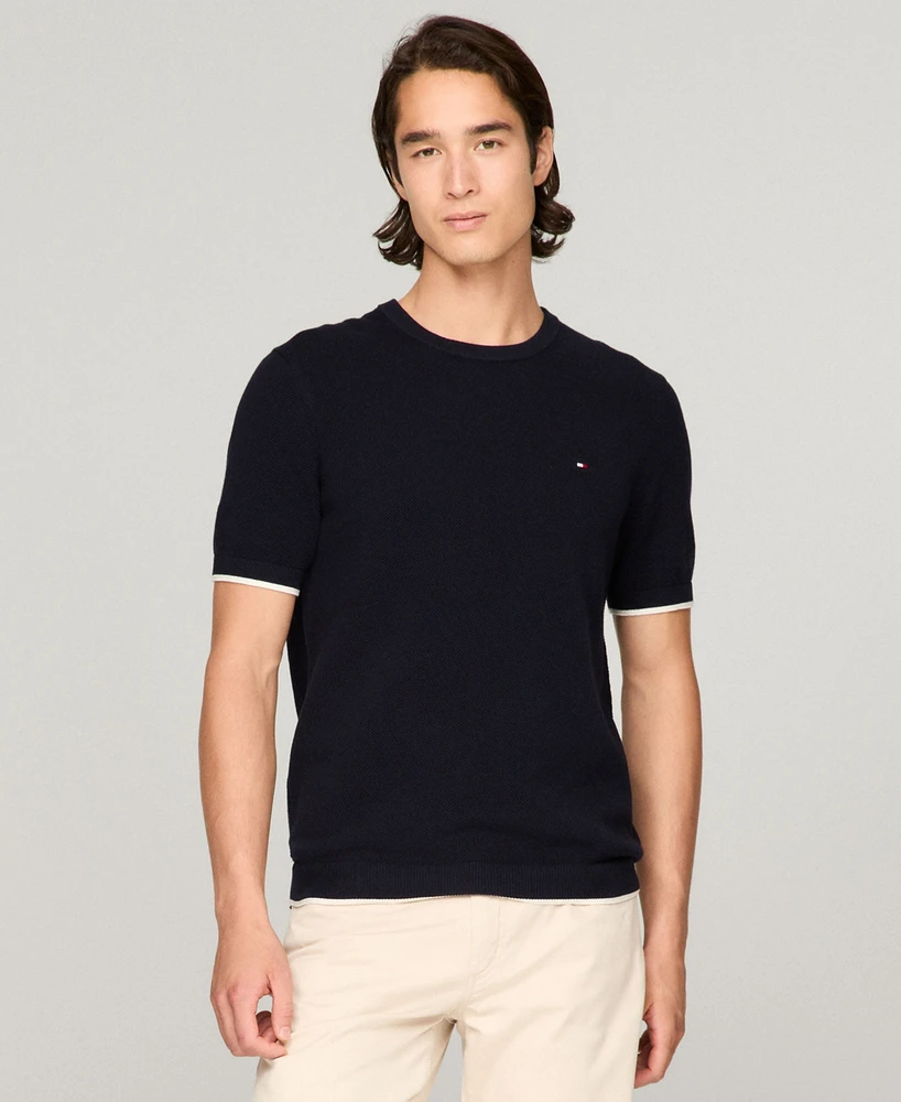 Tommy Hilfiger Men's Tipped T-Shirt Sweater