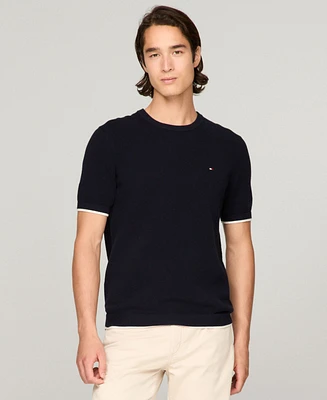 Tommy Hilfiger Men's Tipped T-Shirt Sweater