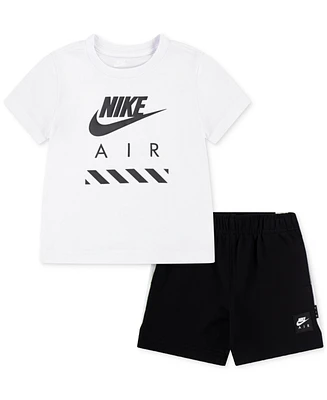 Nike Baby Air Short-Sleeve T-Shirt & Shorts, 2 Piece Set