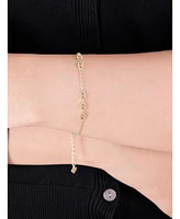 Devata Valentino Chain Bracelet in 14K Gold, 6.5 in adj to 7.5 in, approx. 3.8 grams.