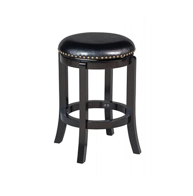 Slickblue Round Leatherette Swivel Counter Stool – Comfortable and Stylish Seating for Kitchen & Bar