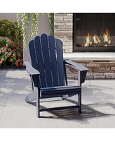 WestinTrends Outdoor Patio Hdpe Adirondack Chair With Cup Holder