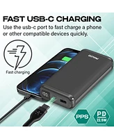 Philco Power Bank 20000mAh, Pd 22.5W Fast Charger, Portable External Battery Pack with Usb-c & Usb-a Outputs