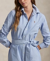 Polo Ralph Lauren Women's Belted Cotton Oxford Shirtdress