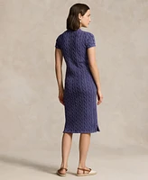 Polo Ralph Lauren Women's Cable-Knit Cotton Midi Dress