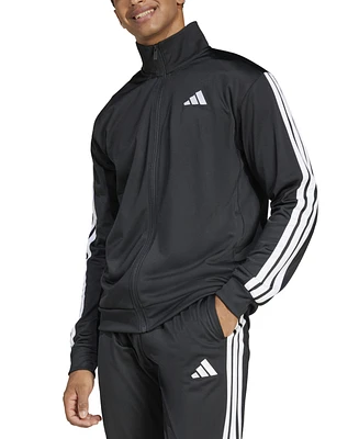 adidas Men's 3 Stripes Tricot Regular Track Top