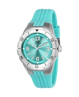 Invicta Women's 24124 Angel Quartz 3 Hand Cyan Dial Watch