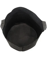Garden Grow Bag with Handles Nonwoven Polypropylene Fabric, Black