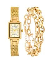 Jessica Carlyle Women's Gold Tone Metal Alloy Analog Watch, 23mm